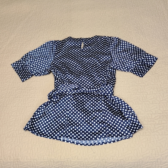 BCBG Maxazria polka dot blouse size S - Picture 7 of 7